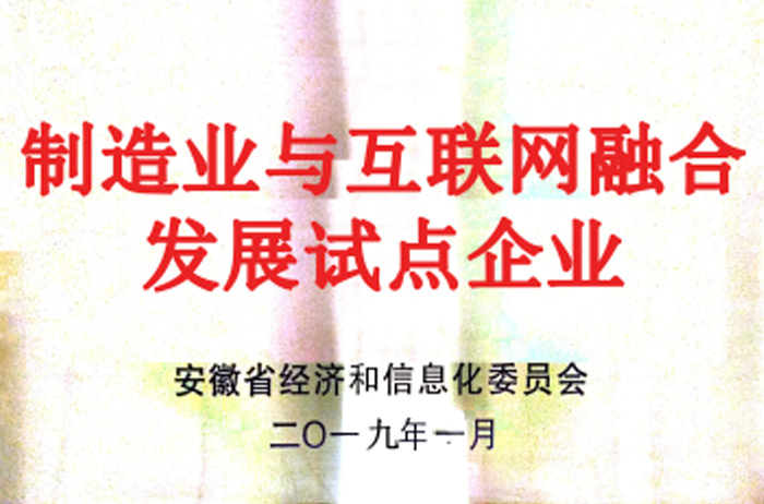 制造業(yè)與互聯網融合 發(fā)展試點企業(yè)